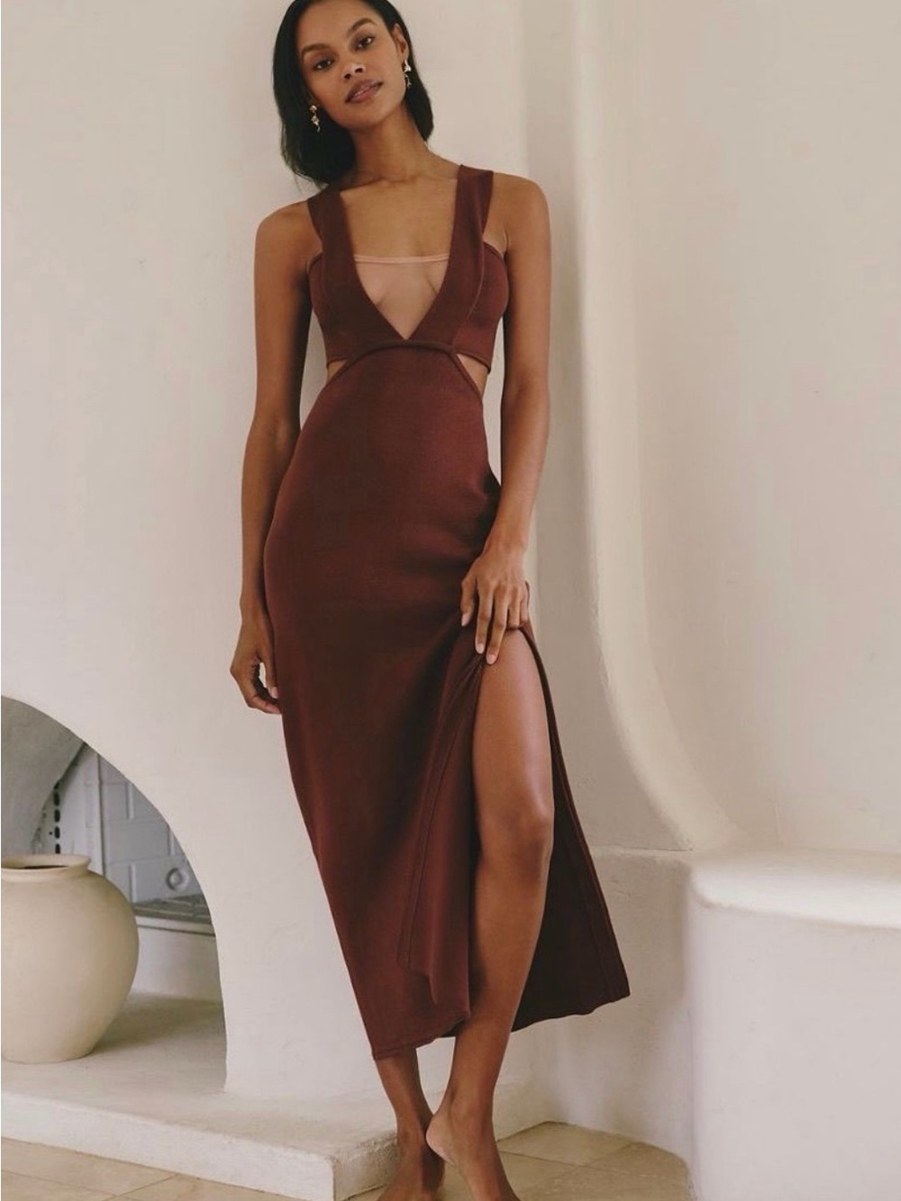 NWT Anthropologie Celandine Extratropical Midi Dress – Size Large – MSRP $168